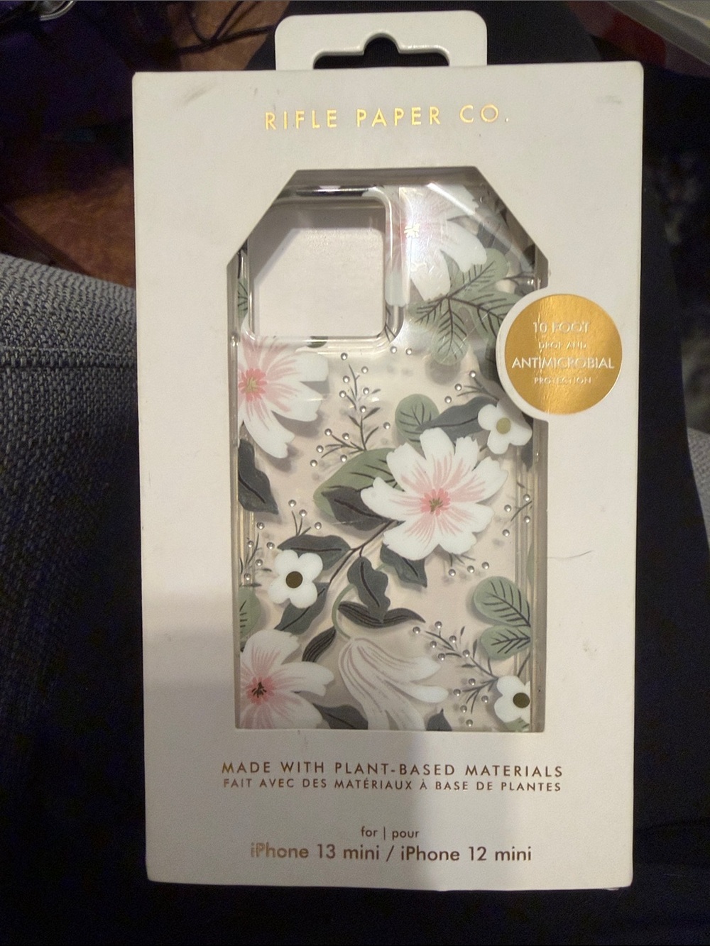 Rifle Paper Co iPhone 13 Mini Case - 10ft Drop Protection with Wireless Charging - Picture 2 of 3